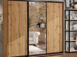 Шкаф-купе с зеркалом Комфорт мебель худмат 3 дверный 230 см