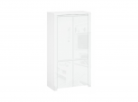 Шафка Мебельбос 4D [Q] 2 дверна білий глянець Lingo 106 см