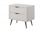 Тумба прикроватная 2S Беж/Черные ножки Lante