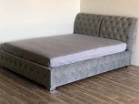 Ліжко м'яке двоспальне Городок меблі Октавія без підйомного механізму