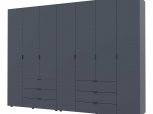 Шкаф Гелар 3+4 Дорос 7 дверный графит 272 см