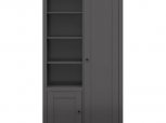 Шафа комбінована BRW Poland SZF2D Hesen 2 дверна чорна 106 см