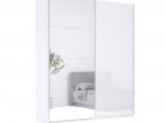 Шкаф-купе с зеркалом Миромарк Фемели 2 дверный белый 150 см