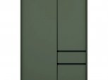 Комод Лаундж REG2D1S1K 3-дверний з 1 шухлядою Зелений димчастий / Чорний