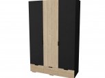 Шафа С-103 Neman Сканді 3 дверний графіт 142 см