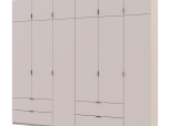 Шкаф для одежды Дорос Лукас кашемир 6 дверный 270 см