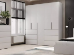 Шкаф распашной комбинированный 5-дверный Art In Head №3 Light 200 см