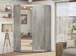 Угловой шкаф-купе 1,1 м ДСП с зеркалом