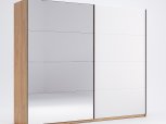 Шкаф-купе с зеркалом Миромарк Асти 2 дверный дуб крафт 250 см