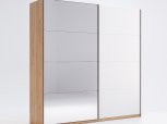 Шкаф-купе с зеркалом Миромарк Асти 2 дверный дуб крафт 200 см