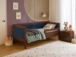 Дитяче ліжко дерев'яне з м'якою вставкою DrevKO Амелія