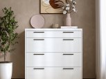 Комод дерев'янний DrevKO Нордон з 4 висувними шухлядами Емаль