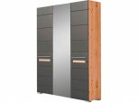 Шкаф 3ДЗ Світ Меблів Бьянко Графит 3 дверный графит 150 см