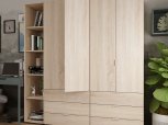 Шкаф Дорос Гелар дуб сонома с Этажеркой 4-х дверный 193,2 см