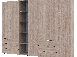 Шкаф Дорос Гелар дуб сонома с Этажеркой 6 дверной 270,7 см