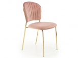 Стул K-499 розовый/золотой