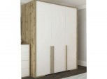 Шкаф 3Д Сокме Франческа 3 дверный белый 153 см