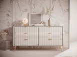 Комод 6S/163 Беж/Золоті ніжки Lante