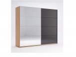 Шкаф-купе с зеркалом Миромарк Луна 2 дверный дуб крафт 250 см