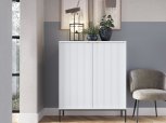 Комод Нова / Nova K104 високий Білий /Чорні ніжки
