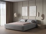 Кровать мягкая двуспальная Городок меблі Самсон без подъемного механизма
