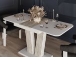 Стол-трансформер Vendi Белый бриллиант/Ателье светлый