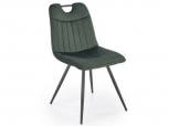 Стул K-521 темно-зеленый/черный