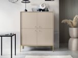 Комод Моно / Mono MК104 високий Бежевий/золоті ніжки