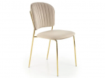 Стул K-499 бежевый/золотой