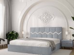 Кровать мягкая двуспальная Виорина деко Mirali / Мирали