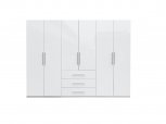 Шкаф 6дв 3шх Миромарк Магнум 6 дверный белый 294 см