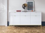 Комод Білий/Золоті ніжки KSZ154 Nova