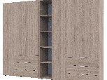 Шкаф Дорос Гелар дуб сонома с Этажеркой 6 дверной 270,6 см