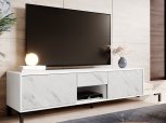 Тумба ТВ Marmo/Мармо RTV195 2D1S1K Білий/Білий мармур Cama Ширина 195 см