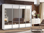 Шафа-купе Комфорт меблі Модель-1 білий 4 320 см дверна