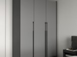 Шкаф Морели R-0015 Рамо 3 дверный антрацит с полками 150 см