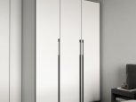 Шкаф Морели R-0016 Рамо 3 дверный белый со штангой и полками 150 см