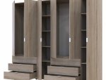 Шкаф Дорос Гелар дуб сонома 6 дверной 232,5 см 0