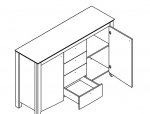 Комод KOM2D4S Карина 0