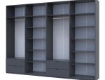 Шкаф для одежды Дорос Лукас графит 8 дверный 320 см 3