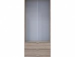 Шкаф для одежды Дорос Гелар дуб сонома 2-х дверный 77,5 см 0