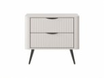 Тумба прикроватная 2S Беж/Черные ножки Lante 1