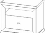 Прикроватная тумба Орегон 1