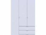 Шафа для одягу Дорос Гелар білий 3 ДСП 116,2 см 4