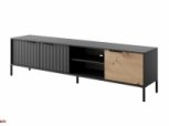 Тумба под телевизор Черный/Дуб артизан 3D/203 Rave 2