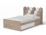 Кровать Холидей с мягкой панелью соты 13