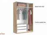 Шафа 3дв Міромарк Тедді 3 дверний дуб артизан 135 см 10