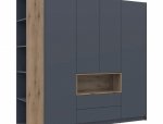 Шкаф для одежды с нишей и пеналом Дорос Дейл графит 4 дверный 234 см 0