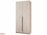 Шкаф Mebelstar Оскар двухдверный Аляска серый 100 см 2