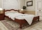 Кровать двуспальная деревянная с мягкой спинкой ЧДК Магнолия масив Вільха 5